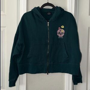 Empyre Teal Hoodie with Snap Buttons